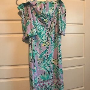 Lily Pulitzer off the shoulder dress